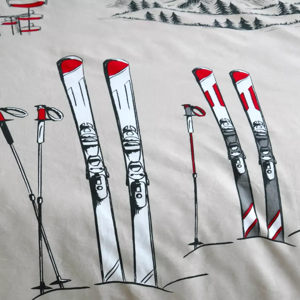 New Copripiumino e federa in cotone (140 x 200 cm) Alpes Completi Letto