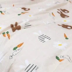 New Copripiumino e federa per bambini in cotone (140 x 200 cm) Pompon Biancheria Da Letto Bambini