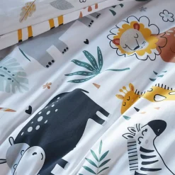 Outlet Copripiumino e federa per bambini in cotone (140 x 200 cm) Savana Biancheria Da Letto Bambini
