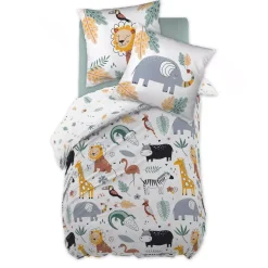 Outlet Copripiumino e federa per bambini in cotone (140 x 200 cm) Savana Biancheria Da Letto Bambini