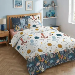 Best Copripiumino e una federa bambino cotone (240 cm) Octopia Biancheria Da Letto Bambini