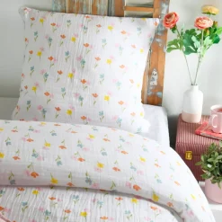 Online Copripiumino e una federa in doppio cotone (140 x 200 cm) Heloise Copripiumini|Completi Letto