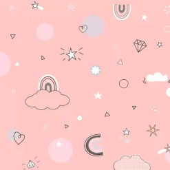 Copripiumino e una federa quadrata cotone (140 x 200 cm) Unicorno Biancheria Da Letto Bambini