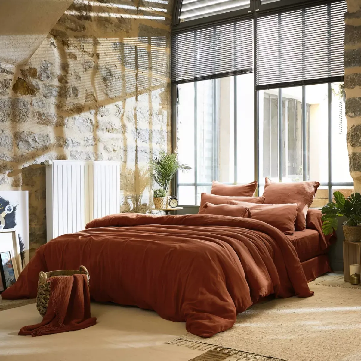 New Copripiumino garza di cotone Gaïa Copripiumini