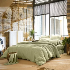 Discount Copripiumino garza di cotone (260 x 240 cm) Gaïa Copripiumini