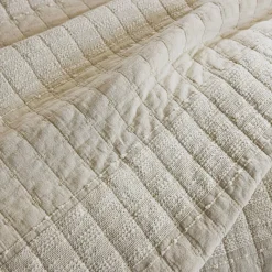 Clearance Copripiumino in cotone trapuntato (240 x 260 cm) Lena sabbia Copriletti, Trapuntine E Runner Letto