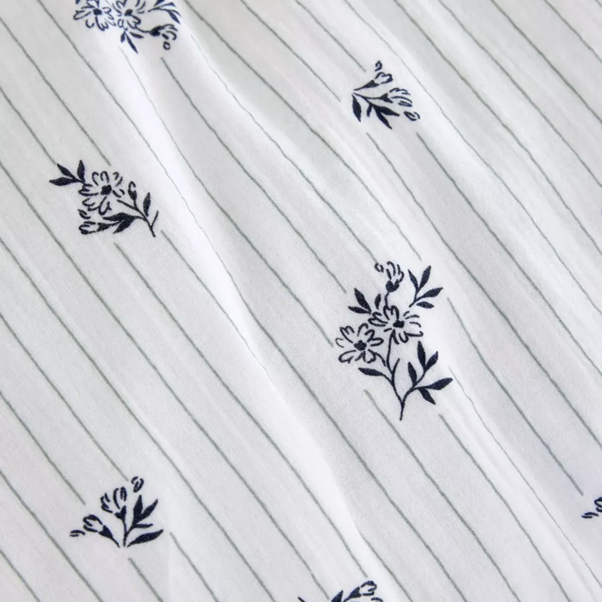 Discount Copripiumino in garza di cotone reversibile (140 x 200 cm) Gaïa iris Blu Copripiumini