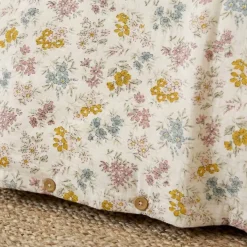 Clearance Copripiumino in garza di cotone reversibile (240 x 220 cm) Gaïa Aquarelle Multicolore Copripiumini