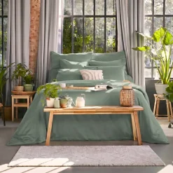 Clearance Copripiumino in lyocell Tencel™ lavato (140 x 200 cm) Olivia Copripiumini|Completi Letto