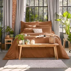 Clearance Copripiumino in lyocell Tencelâ„¢ lavato (200 x 200 cm) Olivia Copripiumini|Completi Letto