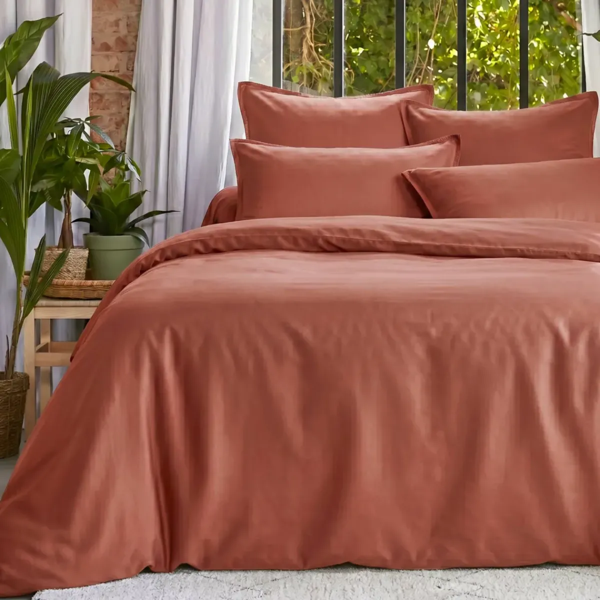 New Copripiumino in lyocell Tencel™ lavato (260 x 240 cm) Olivia Copripiumini|Completi Letto