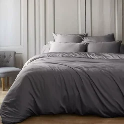 Hot Copripiumino in raso di bambù (260 x 240 cm) Sienna granito Copripiumini