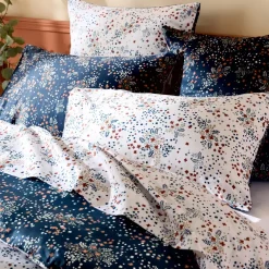 Hot Copripiumino in raso di cotone (200 x 200 cm) Lilou navy Copripiumini