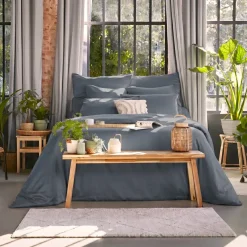 New Copripiumino lyocell Tencel™ lavato (140 x 200 cm) Olivia Stone Copripiumini|Completi Letto