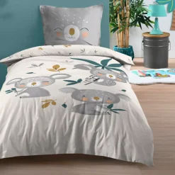Online Copripiumino per bambini e federa in cotone (140 x 200 cm) Koalinou Biancheria Da Letto Bambini
