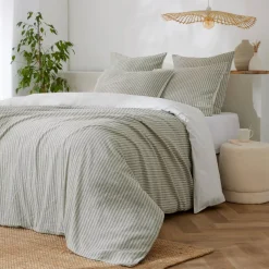 Best Copripiumino reversibile in cotone testurizzato e percale (240 x 220 cm) Alice Copripiumini