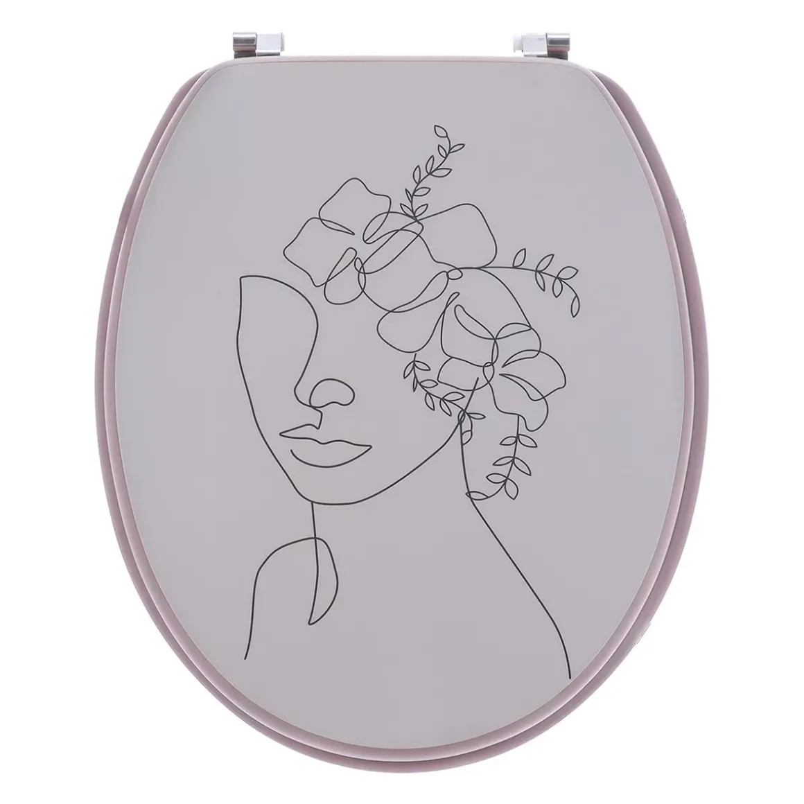 Copriwater in legno 18 pollici Rosy Bianco