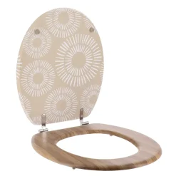 Copriwater WC 18 pollici MDF Ethnic Spirals Beige
