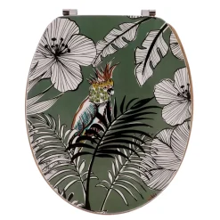 Copriwater WC 18 pollici MDF Jungle Fever Verde cachi