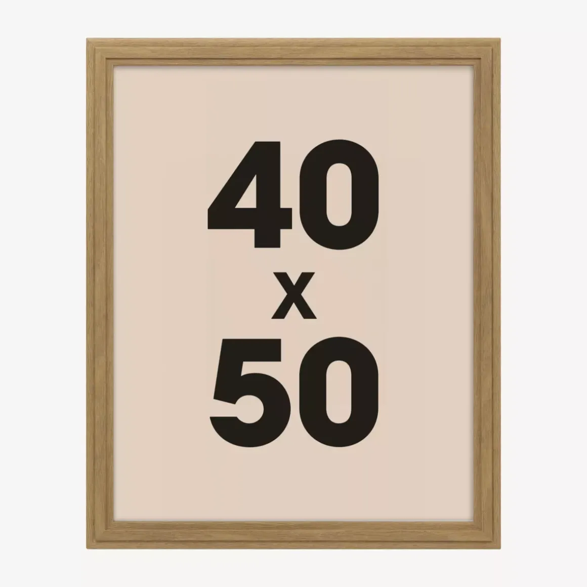 Cornice per foto da parete in legno (40 x 50 cm) Alix Marrone