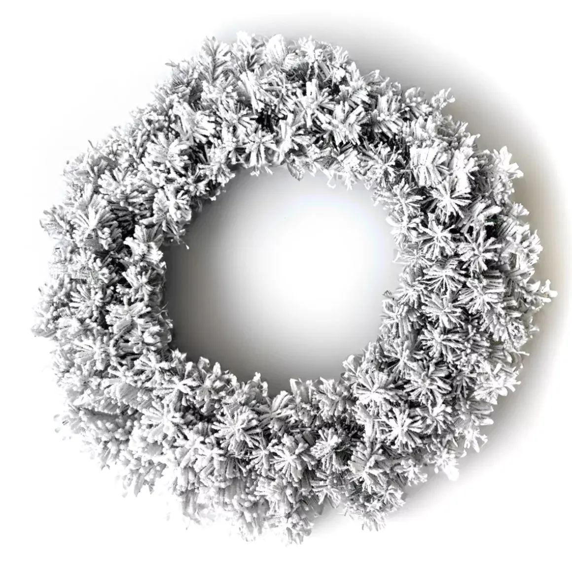 Corona di Natale Royal verde innevato 60 cm