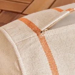 Sale Cuscino da esterno in tela di cotone cilindrico (45 x 20 cm) Ocealys Corallo Cuscino Decorativo Per Esterno|Accessori E Cuscini