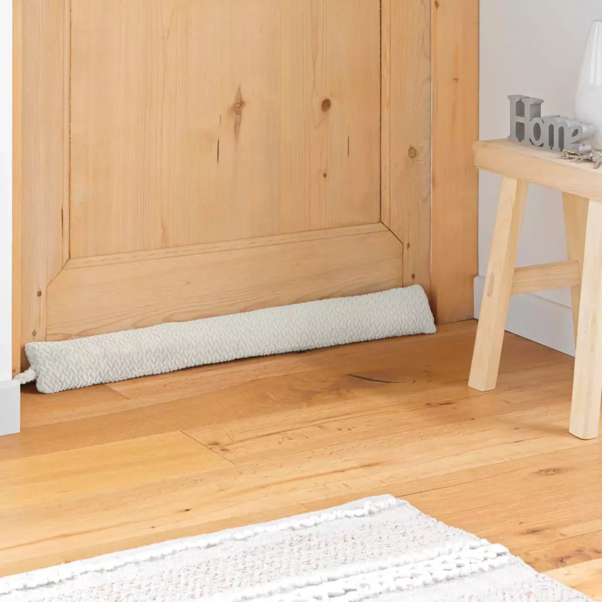 Clearance Cuscino paraspifferi flanella (80 x 10 cm) Flanela Cuscini Antispifferi E Blocca Porta