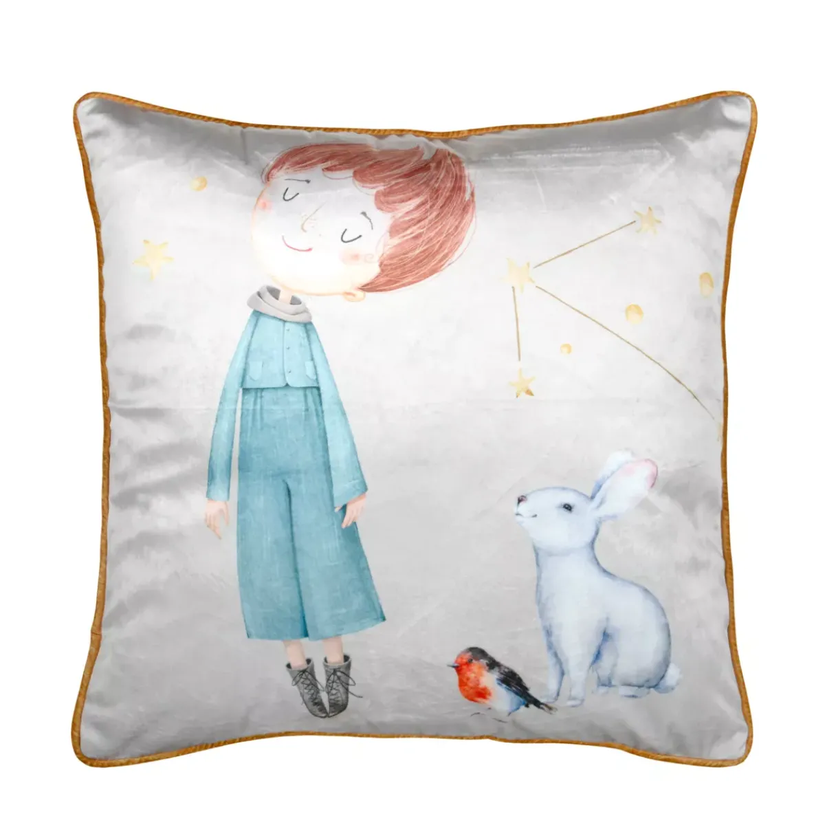 Cuscino per bambini quadrato (50x50 cm) Ferdinand Tessile Arredo Bimbi