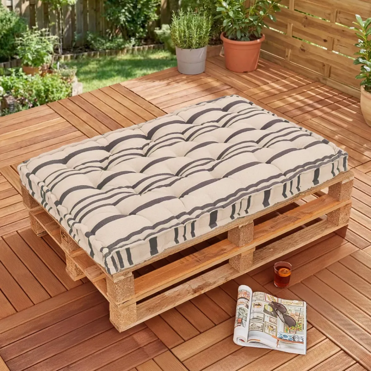 Clearance Cuscino per pallet da esterno rettangolare (120 x 80 cm) Nautira Cuscino Decorativo Per Esterno|Accessori E Cuscini