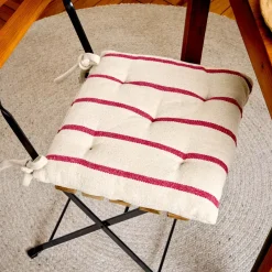 Sale Cuscino per sedia da esterno tela di cotone (40 x 40 cm) Ocealys Cuscini Per Sedie E Poltrone|Accessori E Cuscini