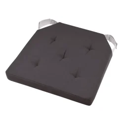 Outlet Cuscino per sedia quadrato con chiusura a strappo (38 x 38 cm) Duo Grigio Cuscini Per Sedia