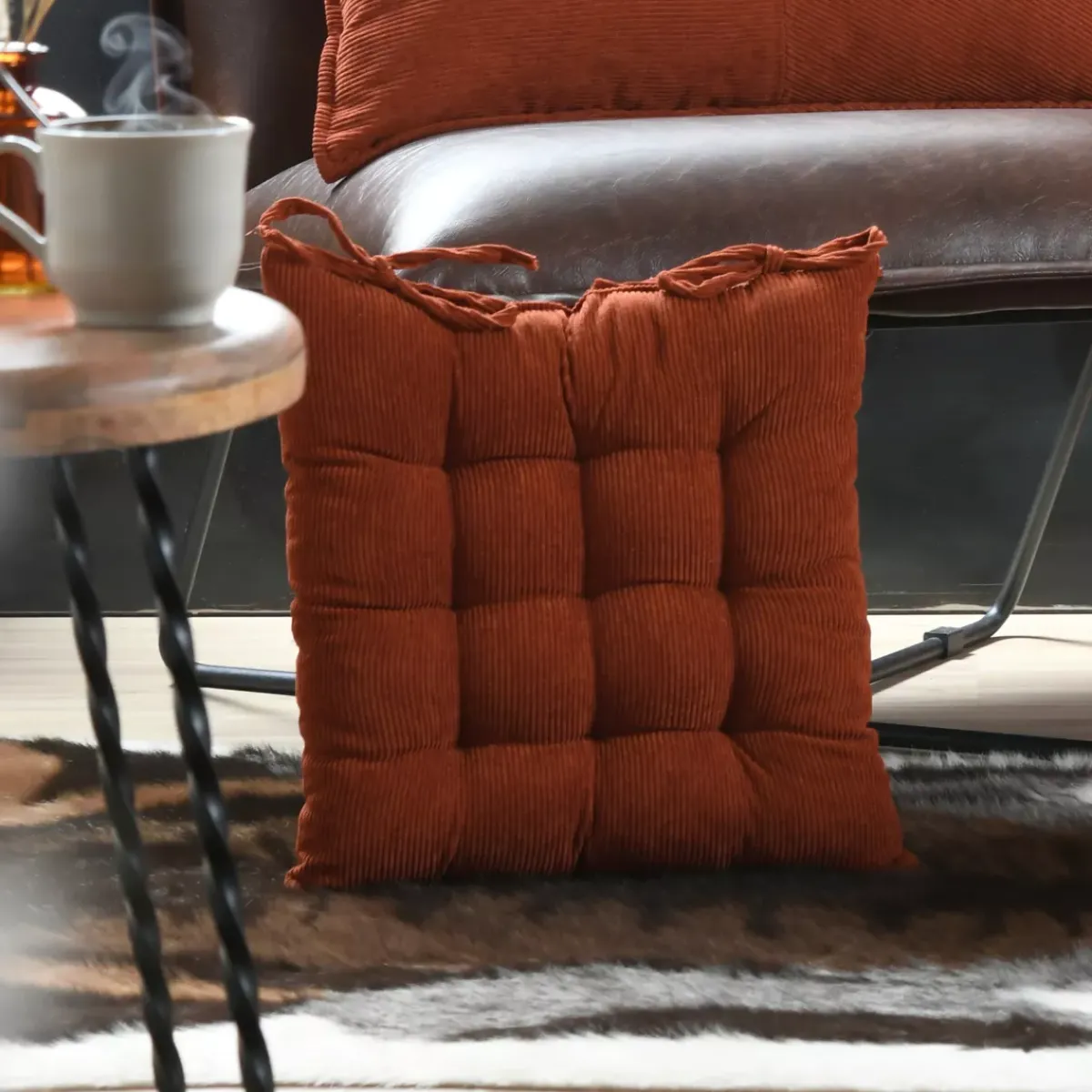 Discount Cuscino per sedia quadrato in velluto (38 x 38 cm) Dandy Cuscini Per Sedia
