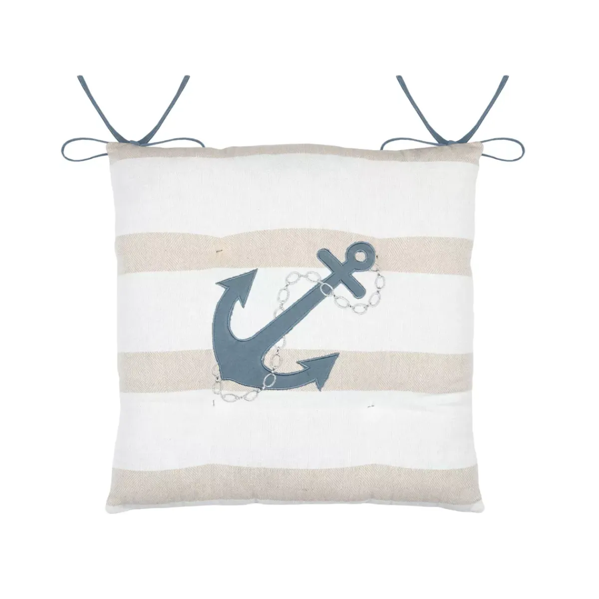Sale Cuscino per sedia quadrato in cotone (38 x 38 cm) Nautical Cuscini Per Sedia