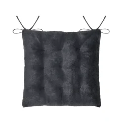Sale Cuscino per sedia quadrato in finta pelliccia (40 x 40 cm) Asgard Grigio carbonio Cuscini Per Sedia