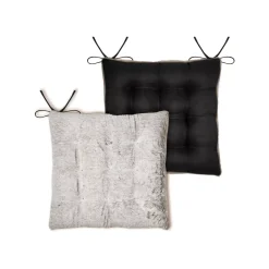Online Cuscino per sedia quadrato in pelliccia sintetica (40 x 40 cm) Asgard Tortora Cuscini Per Sedia
