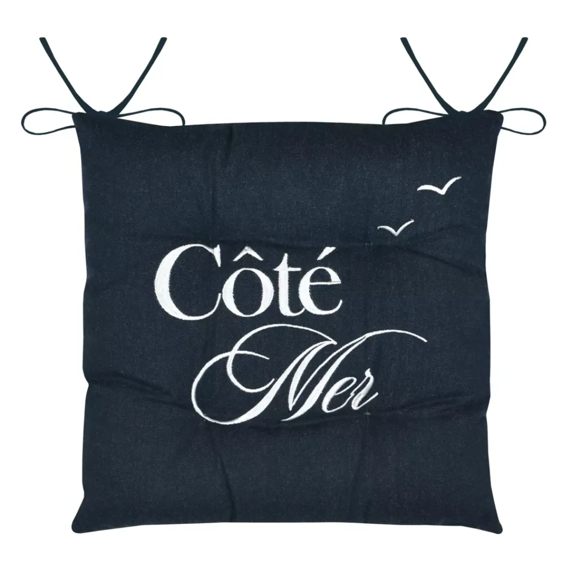 New Cuscino per sedia quadrato in cotone (38x38 cm) Bordemer Cuscini Per Sedia