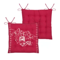 New Cuscino per sedia quadrato in cotone (38x38 cm) Villard Cuscini Per Sedia