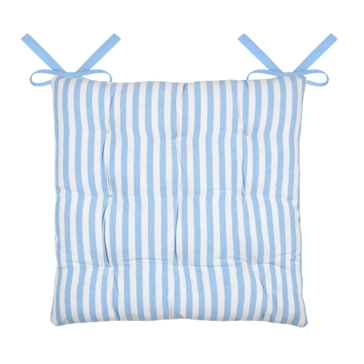 Clearance Cuscino per sedia quadrato in cotone (40 x 40 cm) Bardot Azzurro Cuscini Per Sedia