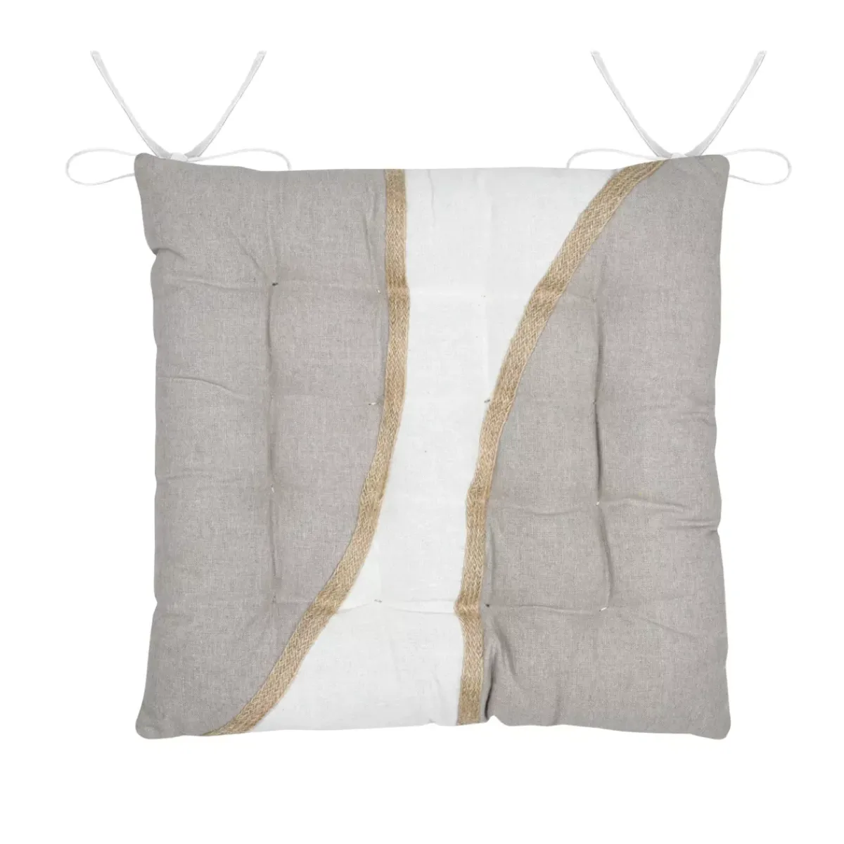 Clearance Cuscino per sedia quadrato in cotone (38 x 38 cm) Blokken Cuscini Per Sedia
