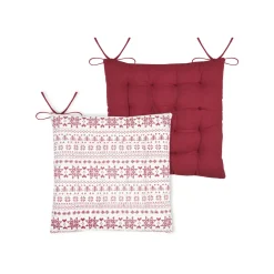 New Cuscino per sedia quadrato in cotone (38 x 38 cm) Valgenis Cuscini Per Sedia