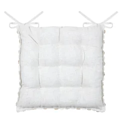 Online Cuscino per sedia quadrato in cotone (38 x 38 cm) Camille Cuscini Per Sedia