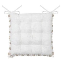 Online Cuscino per sedia quadrato in cotone (38 x 38 cm) Camille Cuscini Per Sedia