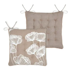 New Cuscino per sedia quadrato in cotone (38 x 38 cm) Oriana Cuscini Per Sedia