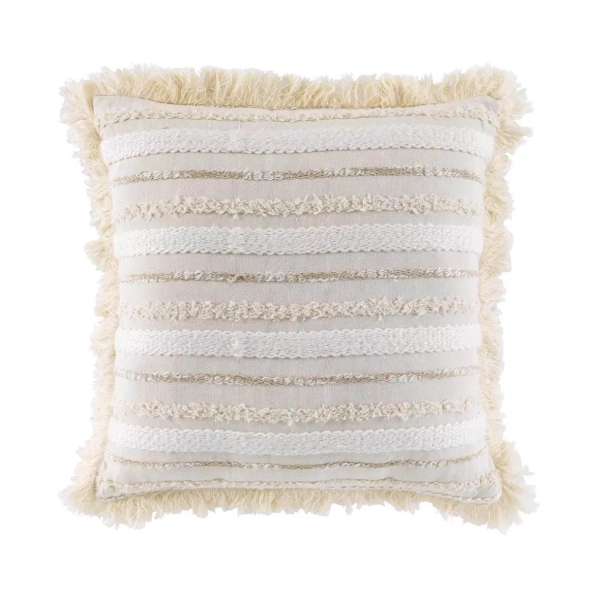 Cuscino quadrato cotone (40 x 40 cm) Atlas Ecru