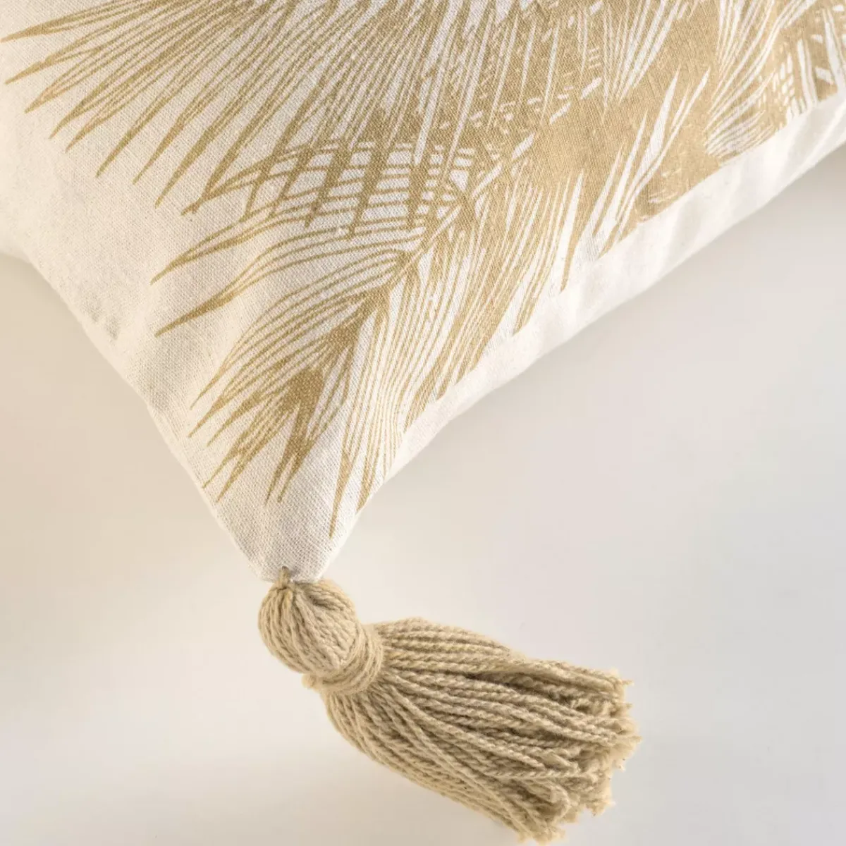 Cuscino quadrato cotone (45 x 45 cm) Dune Ecru Cuscini E Fodere