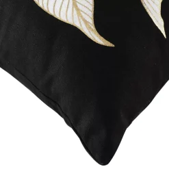 Cuscino quadrato cotone (45 x 45 cm) Jill Nero