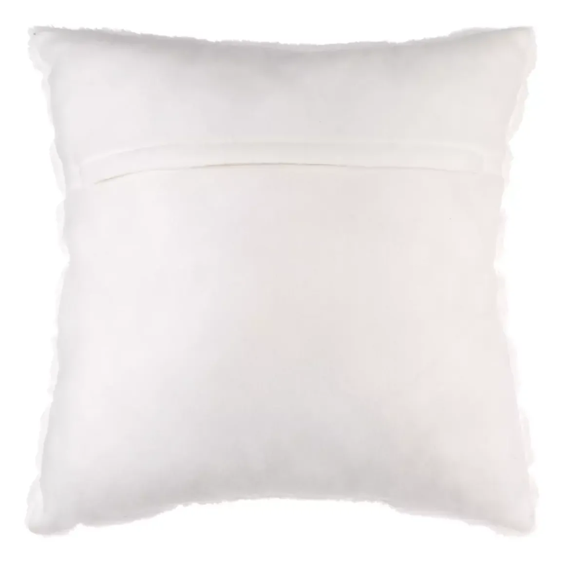 Cuscino quadrato ecopelliccia (45 cm) Manoir Bianco