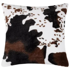 Hot Cuscino quadrato finta pelliccia (40 cm) Mucca Cuscini E Fodere