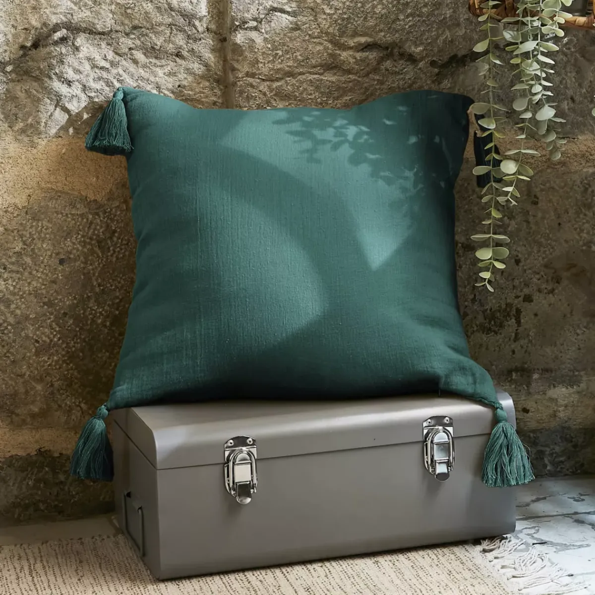 Sale Cuscino quadrato garza di cotone (40 x 40 cm) Gaïa Cuscini E Fodere