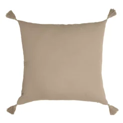 Outlet Cuscino quadrato garza di cotone (40 x 40 cm) Gaïa Marrone Cuscini E Fodere